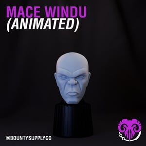 Animated Mace Windu - Clone Wars (1:12 Scale) Black Series