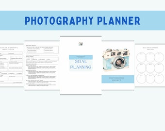 Photography Planner,  2024 Planner, Digital Photography Planner,  Printable Photography, Photographer Planner