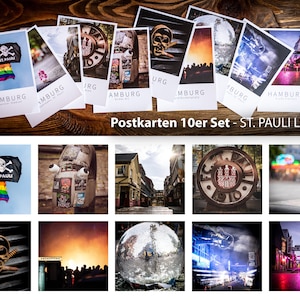 Hamburg Postkarten: 10er Set - ST. PAULI LOVE