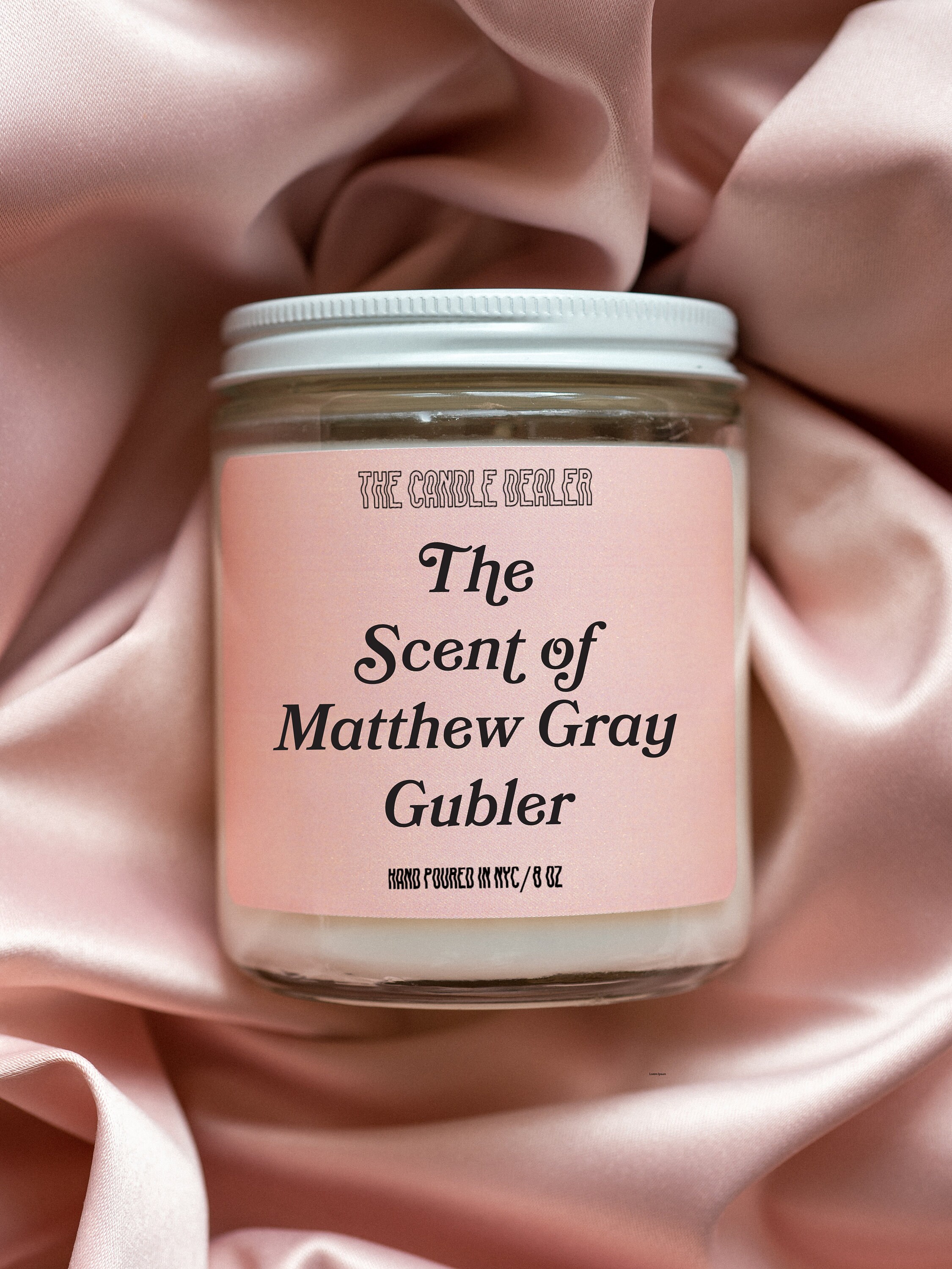Matthew Gray Gubler Candle Criminal Minds Candle Spencer Etsy
