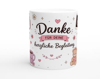 Hebamme Geschenk | Danke Hebamme Tasse | Geschenk zur Geburt | Kawaii Tasse | Dankeschön Hebamme | Geschenk Wochenbett |Baby Shower Geschenk