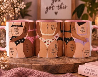 Self Care Tasse | Mental Health Geschenk Feminist Statement Tasse Good Girls Read Books