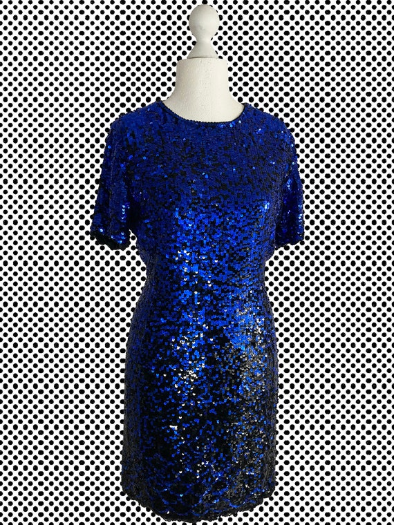 Oleg Cassini Silk Beaded  dress - image 1