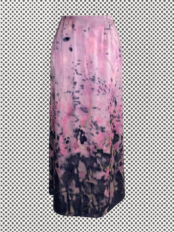 Roberto Cavalli, Roberto Cavalli silk maxi skirt