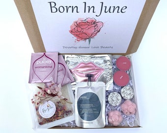 June Birthday Spa Gift Box for her - Spa Pamper Hamper Letterbox