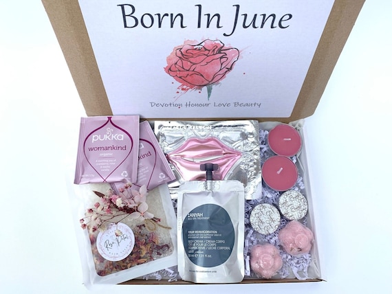 June Birthday Gift Box for Her, June Birth Flower Gift, Born in June Birthday Month Gift, June Birthday Present, Spa Birthday LetterBox