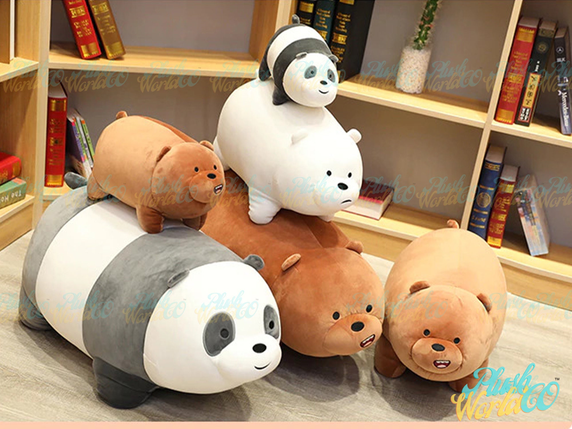 We Bare Bears Plush Stuffed polar bear Toys Animal Nordic | Etsy