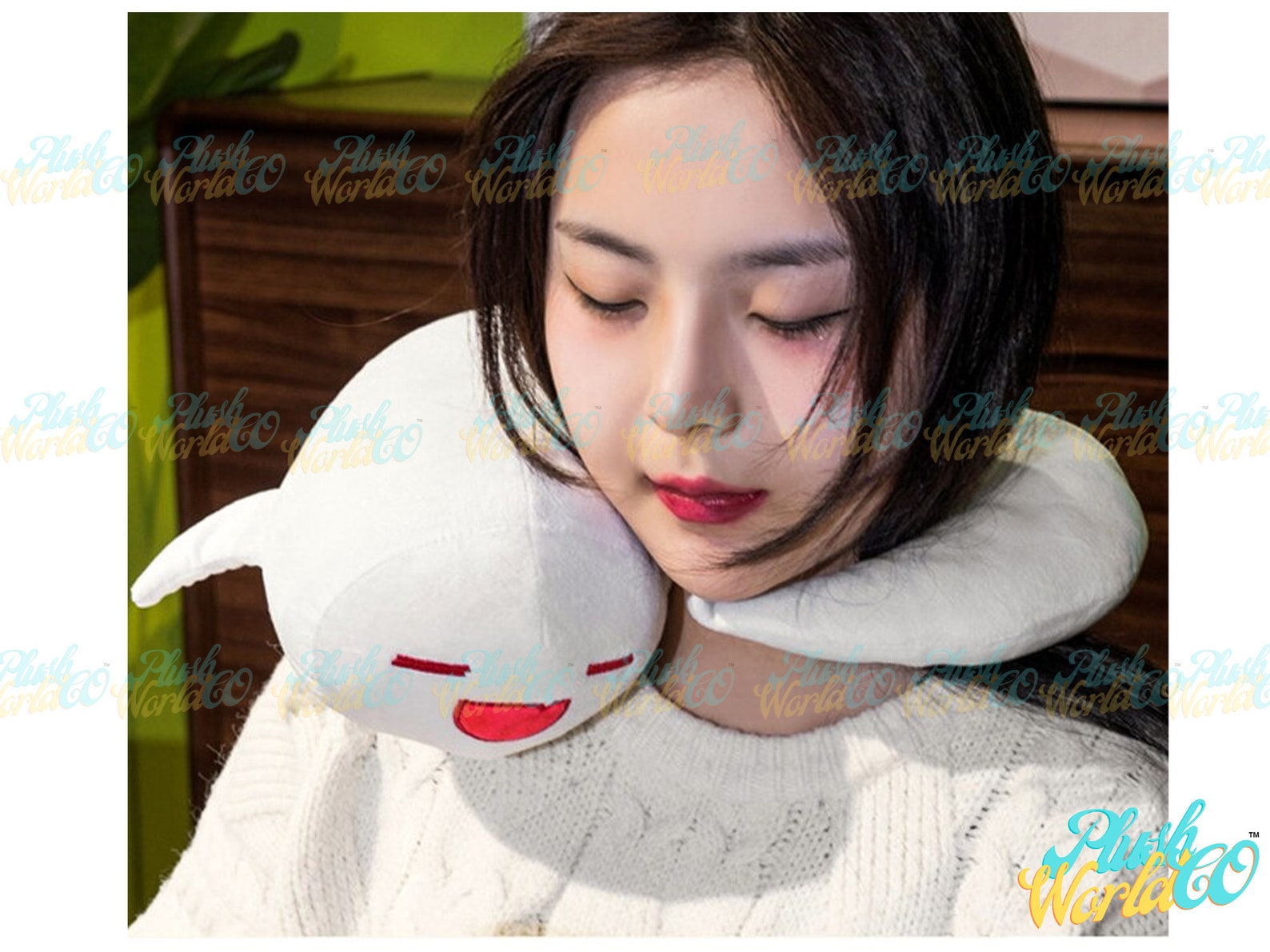 Hu Tao Neck pillow Genshin Impact Zhongl Anime Neck pillow Etsy