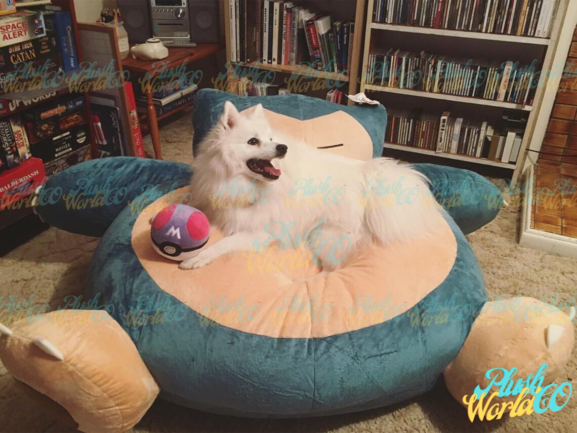5.2ft Snorlax Bean Bag Chair Cover COVER ONLY Giant Etsy
