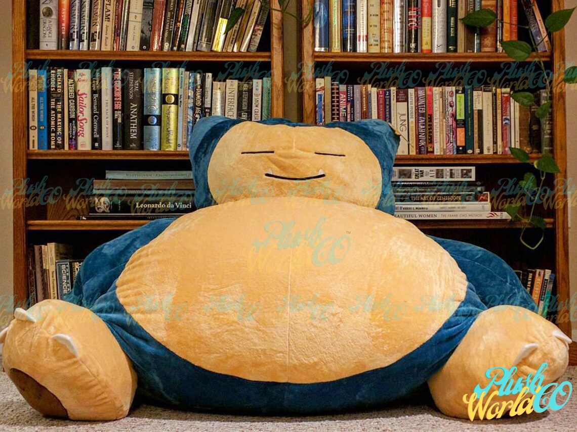 5.2ft Snorlax Bean Bag Chair Cover COVER ONLY Giant Etsy