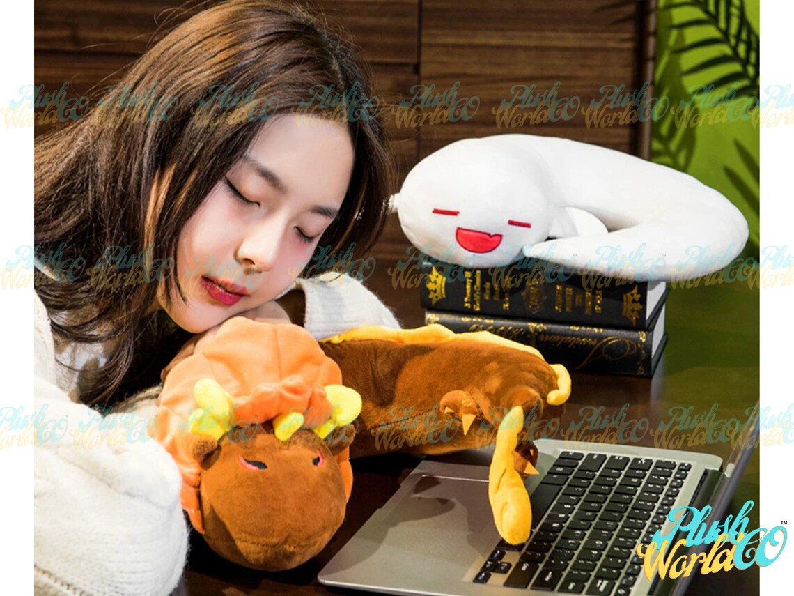 Hu Tao Neck pillow Genshin Impact Zhongl Anime Neck pillow Etsy