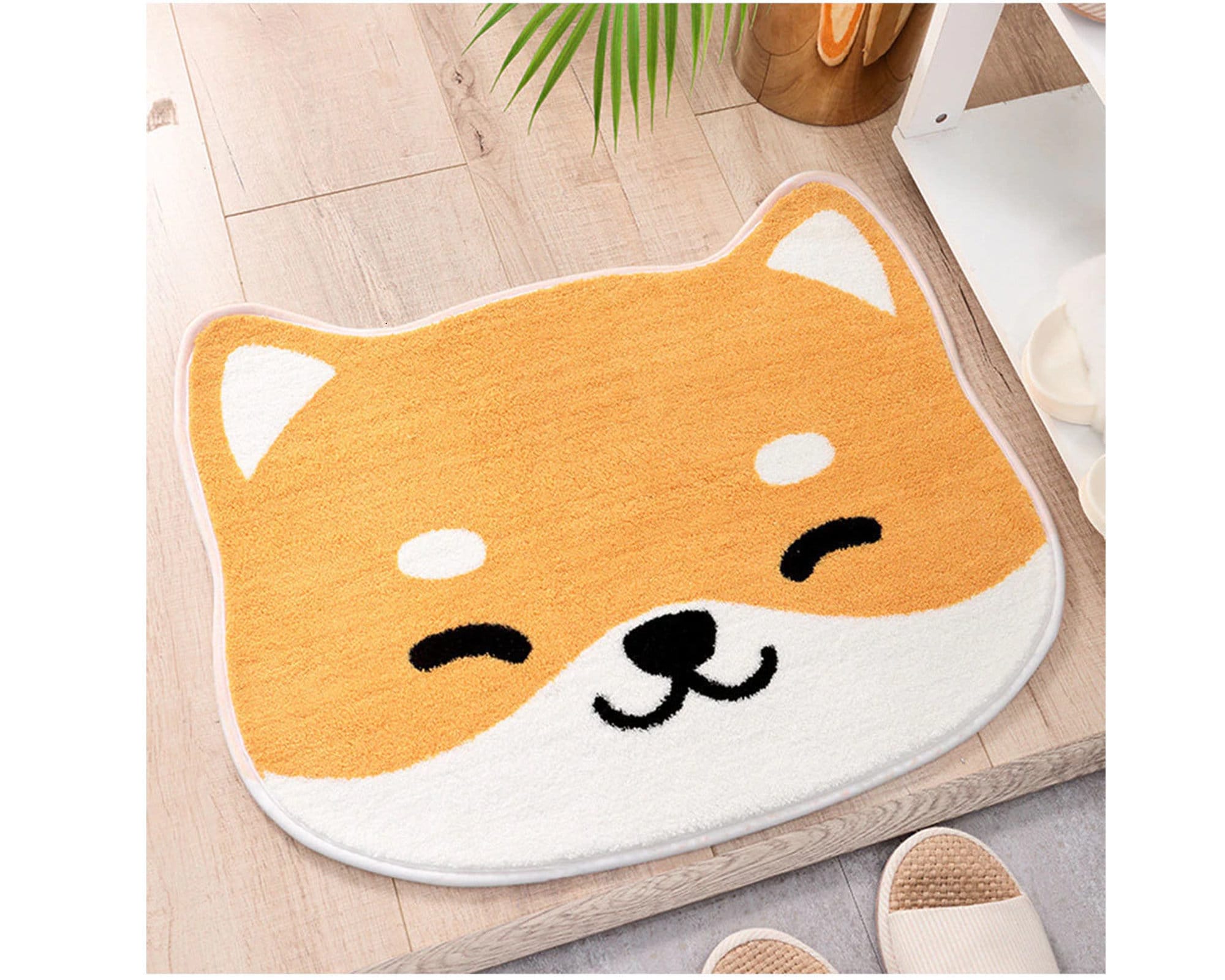 Fox print door mat digital print footpad kitchen bathroom pad carpet absorbent Fox print door mat digital print footpad kitchen bathroom pad carpet absorbent