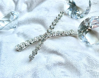 Bridal crystal hair pin set