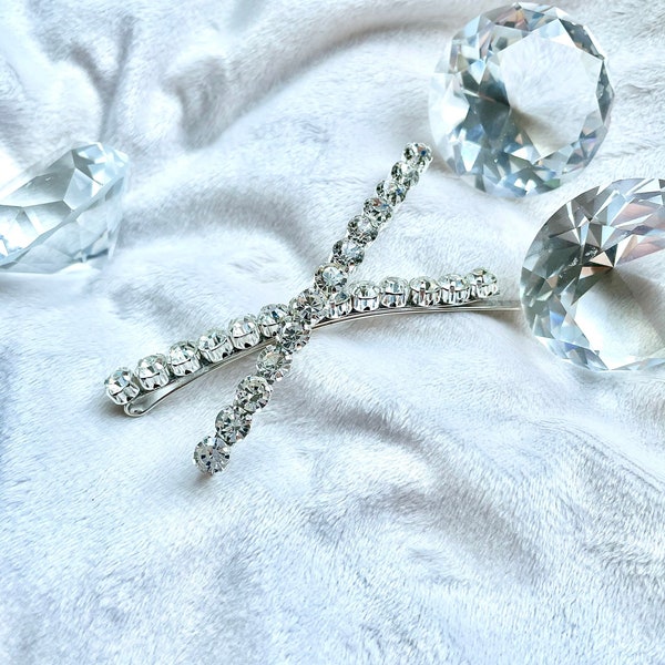Bridal crystal hair pin set