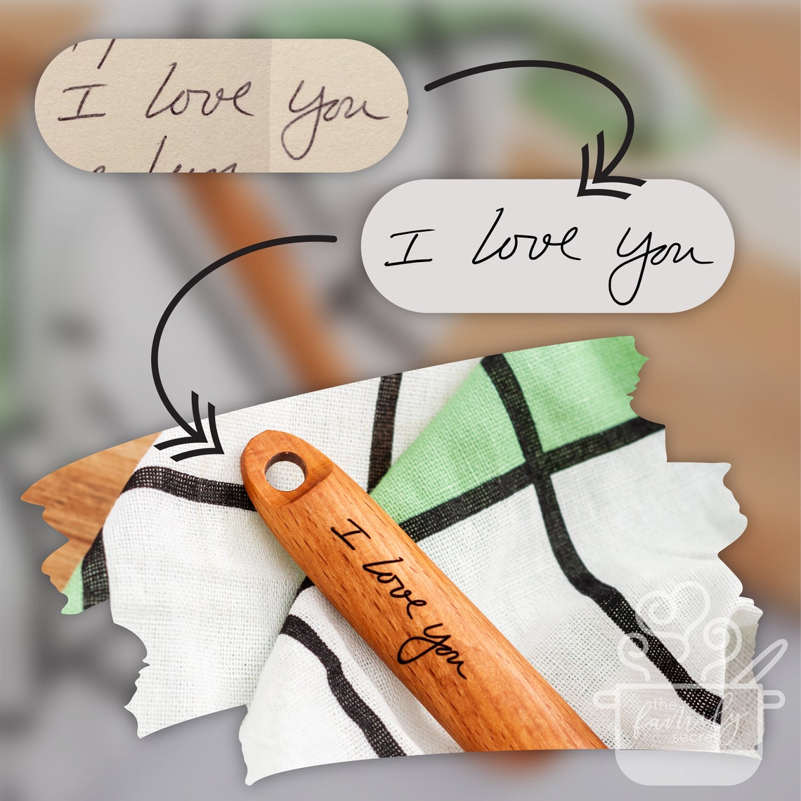 Custom Handwritten Wooden Spoon Personalized Customizable Etsy