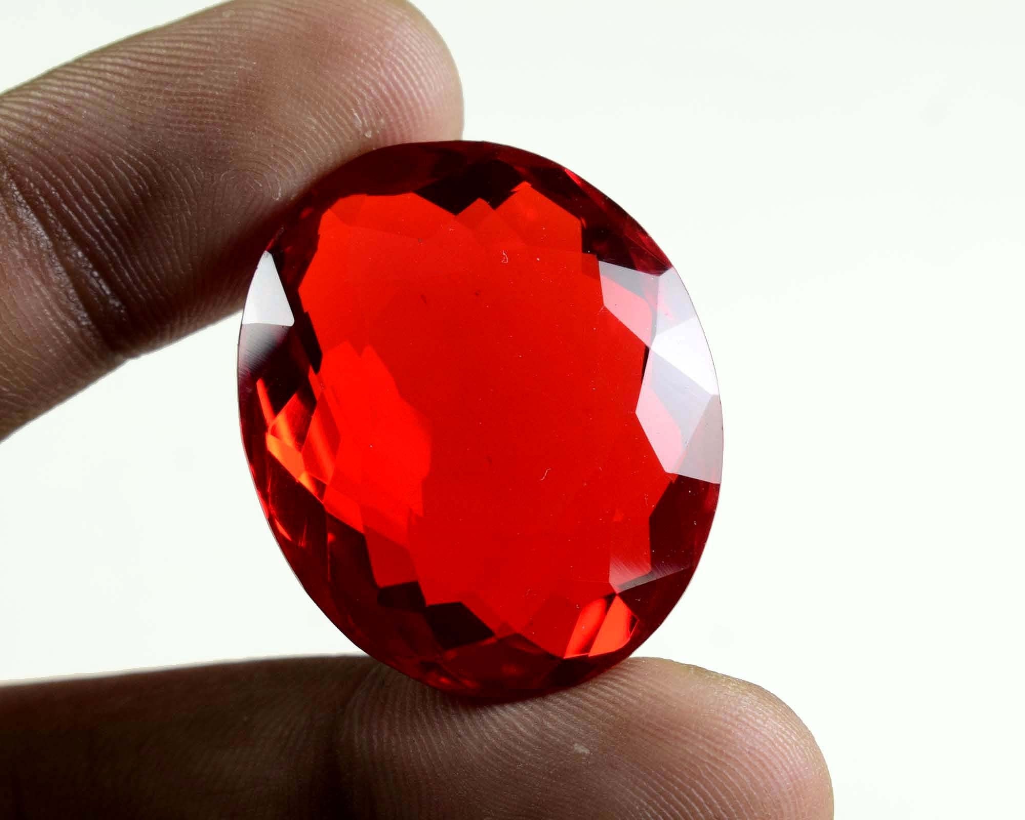 83 Cts Top Quality Red Topaz Certified Red Topaz Red Stone | Etsy