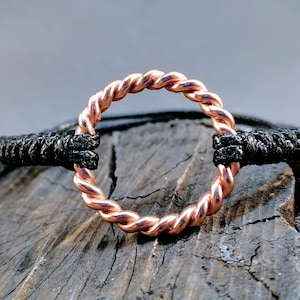 Tensor Ring 1/8 LOST CUBIT 177MHz - BRACELET Copper gift idea! Torus energy healing jewelry