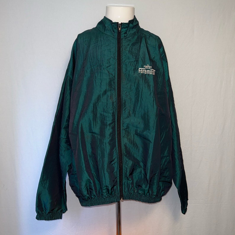 Vintage 1980s Delta Foremost Chemical Corporation Windbreaker Jacket image 2