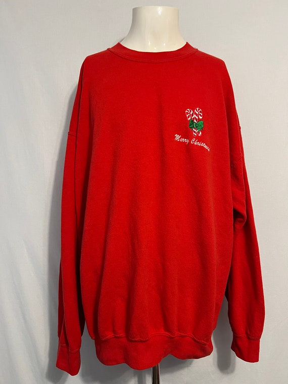 Vintage 1990’s Merry Christmas Sweatshirt - image 2