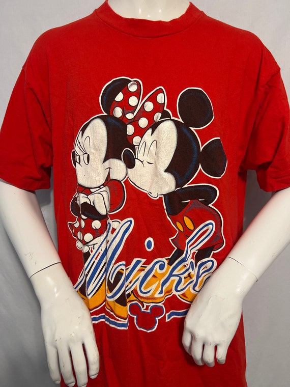 Vintage 1990’s Mickey Mouse & Minnie Mouse T-shirt - image 1