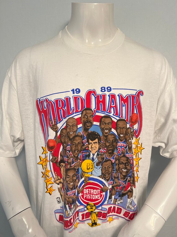 Vintage 1989 Detroit Pistons World Champs Bad Boys Tshirt Etsy