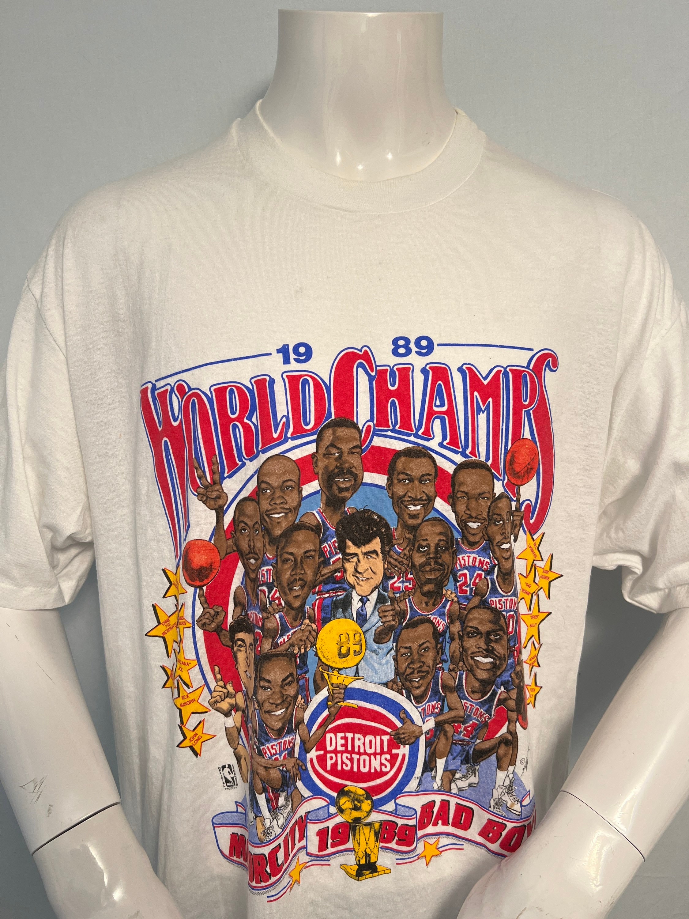 Vintage 1989 Detroit Pistons World Champs Bad Boys T-shirt - Etsy