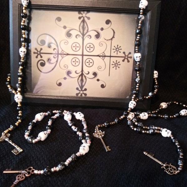 Papa Legba Prayer Beads and 2 Legba Invocations/Petitions/Prayers: to Speak with Spirits & to Remove Obstacles