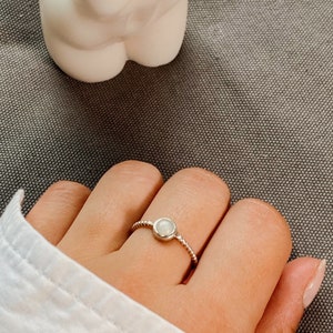 Moonstone ring | Silver ring with moonstone | Gemstone ring | Moonstone