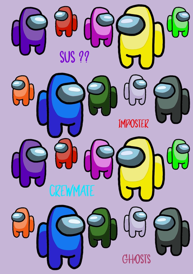 Among Us Wallpaper Etsy