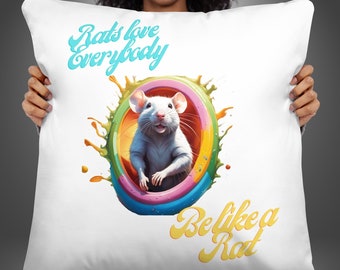 Rats Love Everybody Pillow