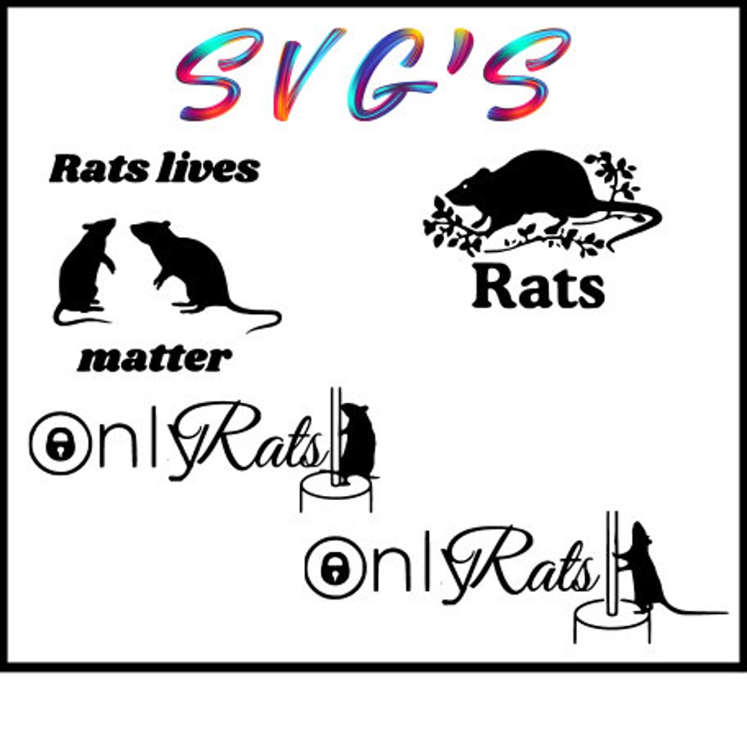 Funny Rat Svgs,snarky Svg, Funny Svg Files for Cricut, Silhouette- 4 ...