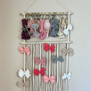 Mkono Macrame Bow Holder Hanging Hair Bow Organizer for Girls Hair Bows,Boho  Wall Hair Clips Headband Storage Hanger for Baby Toddler Girls Room, Ivory  (Clips and Other Props Not Included) - Yahoo