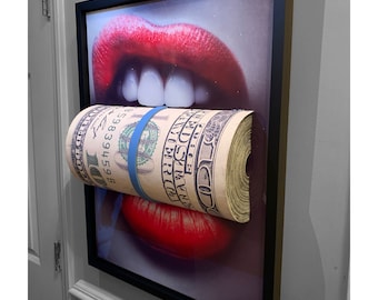 3D Sculpture of Put Your Money Where Your Mouth Is by Peter Perlegas