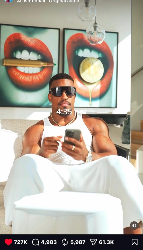 3D Sculpture of Put Your Money Where Your Mouth with PINK & GOLD DRIP Is by Peter Perlegas