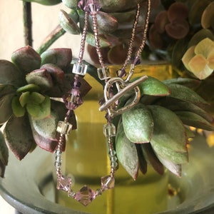 Elegant Bead Necklace Swarovski Crystal Beads - Bella