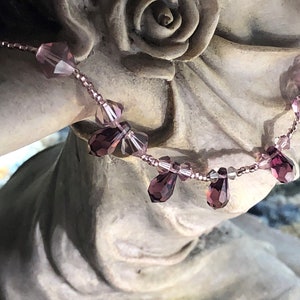 Elegant Bead Necklace Swarovski Crystal Beads - Paris