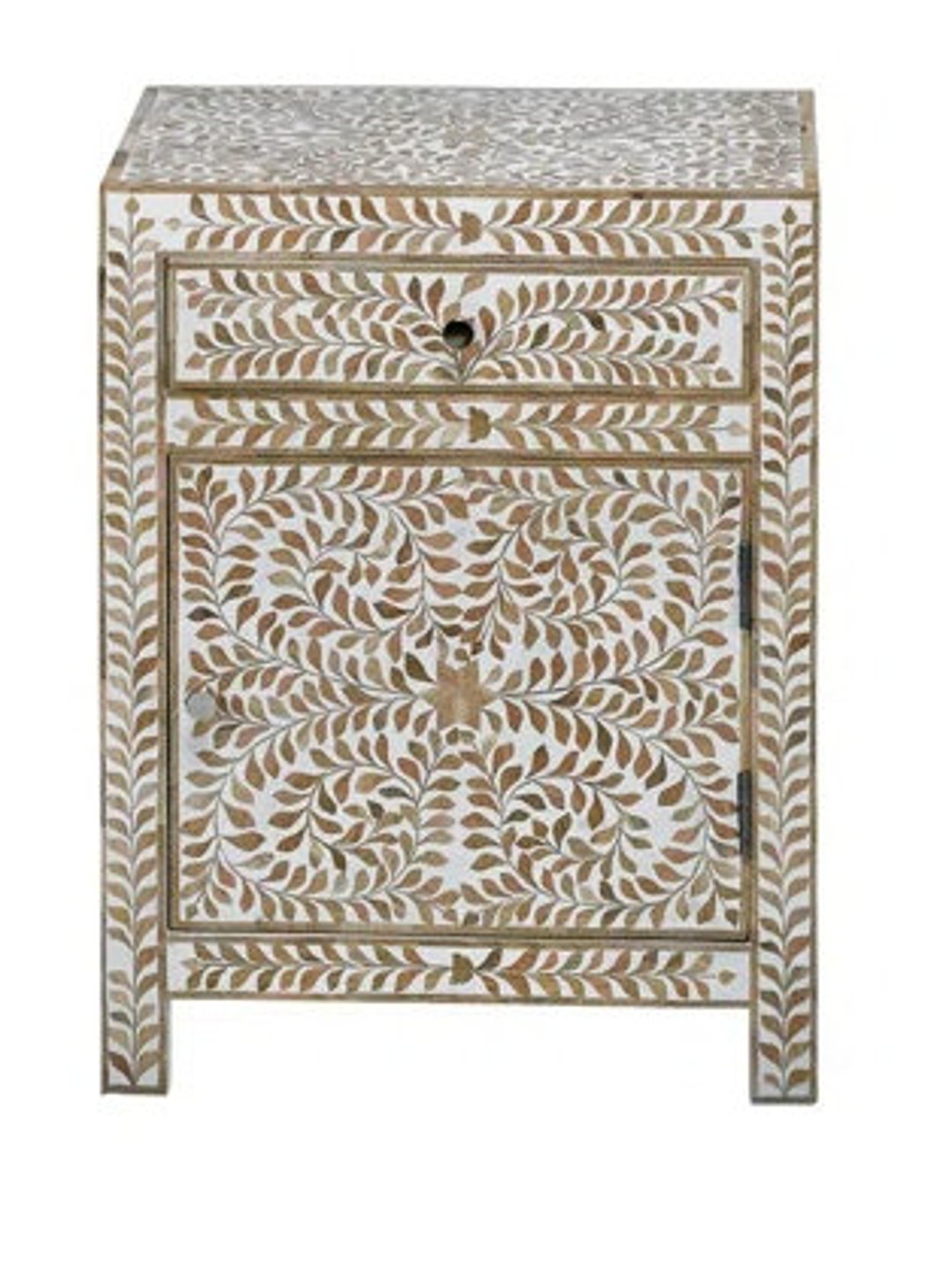 Wooden Boon Inlay Solid Wood Nightstand for Homeindian Indoor Etsy