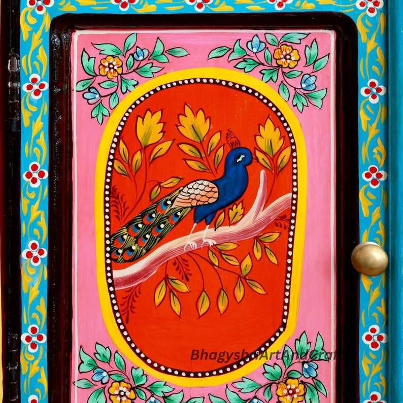 Beautiful Home Decor Indian Peacock Bedside Tableindian Decor Etsy