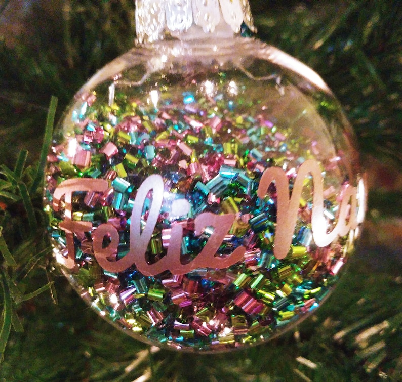 Festive Multi-language Language Christmas Ornaments Buon Natale Frohe Weihnachten Nollaig Shona Duit Feliz Navidad Mele Kalikimaka