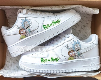 custom rick and morty air force ones