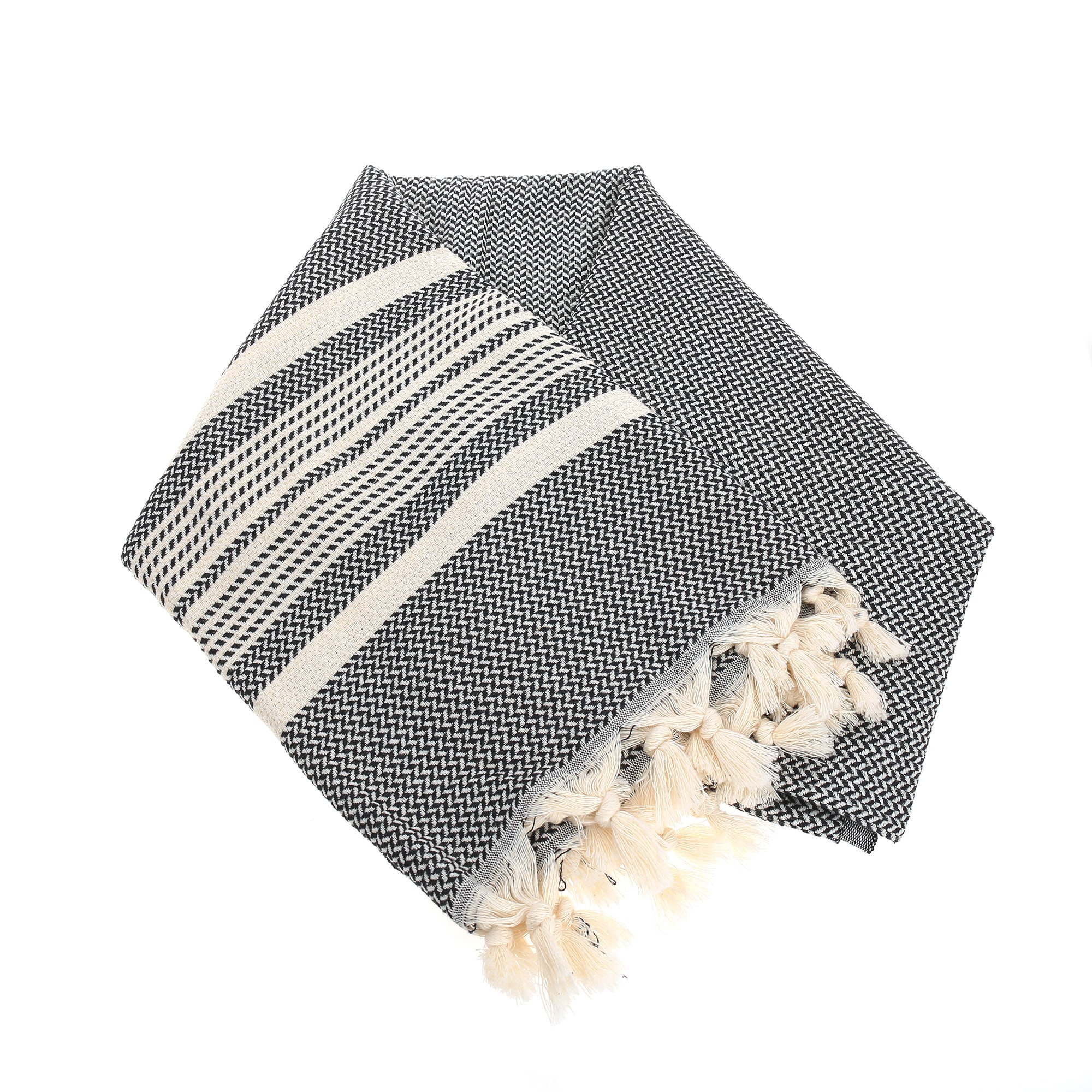 Black Beige Turkish Cotton TowelTurkish Peshtemal Towel Bath Etsy