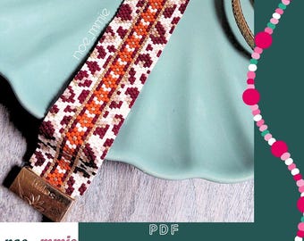 Leopard Print Cuff Bracelet in Miyuki Beads - Digital PDF Pattern, Peyote Stitch – DIY Ethnic Jewelry & Bracelet