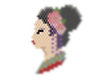 Diagram brickstitch geisha/ Miyuki pattern geisha