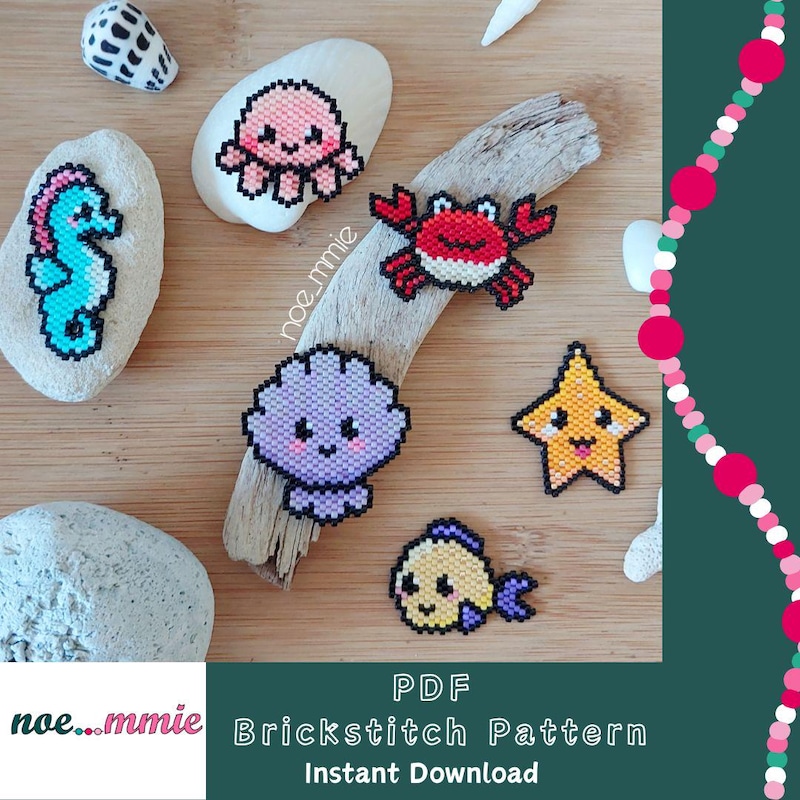 Fish Chain Perler Pattern Fish Perler Bead Pattern - Etsy