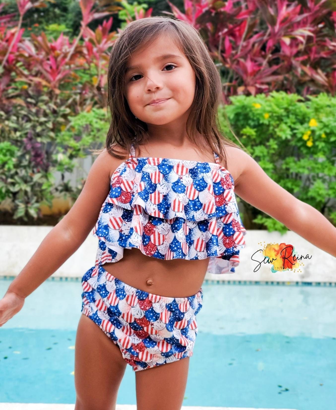 Girls 4th of July Independence Day Bathing Suit - Etsy