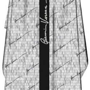 XL Barber Gown Salon Cape Hair Cut Cover  Hairdresser Gown/Cape - Black & Red Scissor  Style