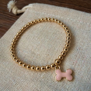The Bandit bone bracelet | gold filled bracelet | dog bone bracelet | dog mom bracelet | 4mm | tarnish resistant | charm bracelet