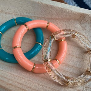 The Malibu Stack | acrylic bracelets | bracelet stack | acrylic bangles | summer bracelets | spring bracelets