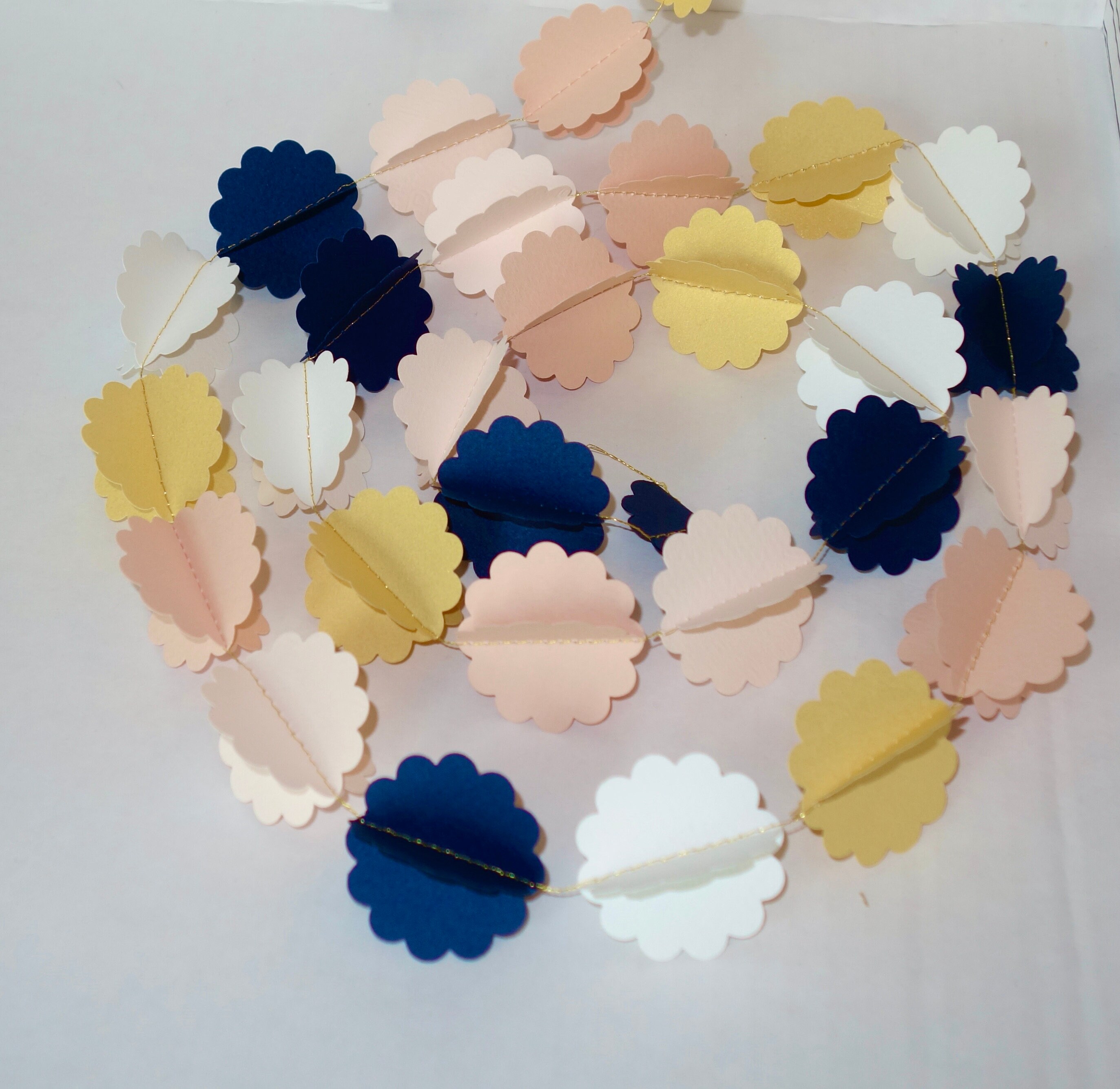 Guirlande Décorative en Papier Collection Flocon, Modèle Emilie