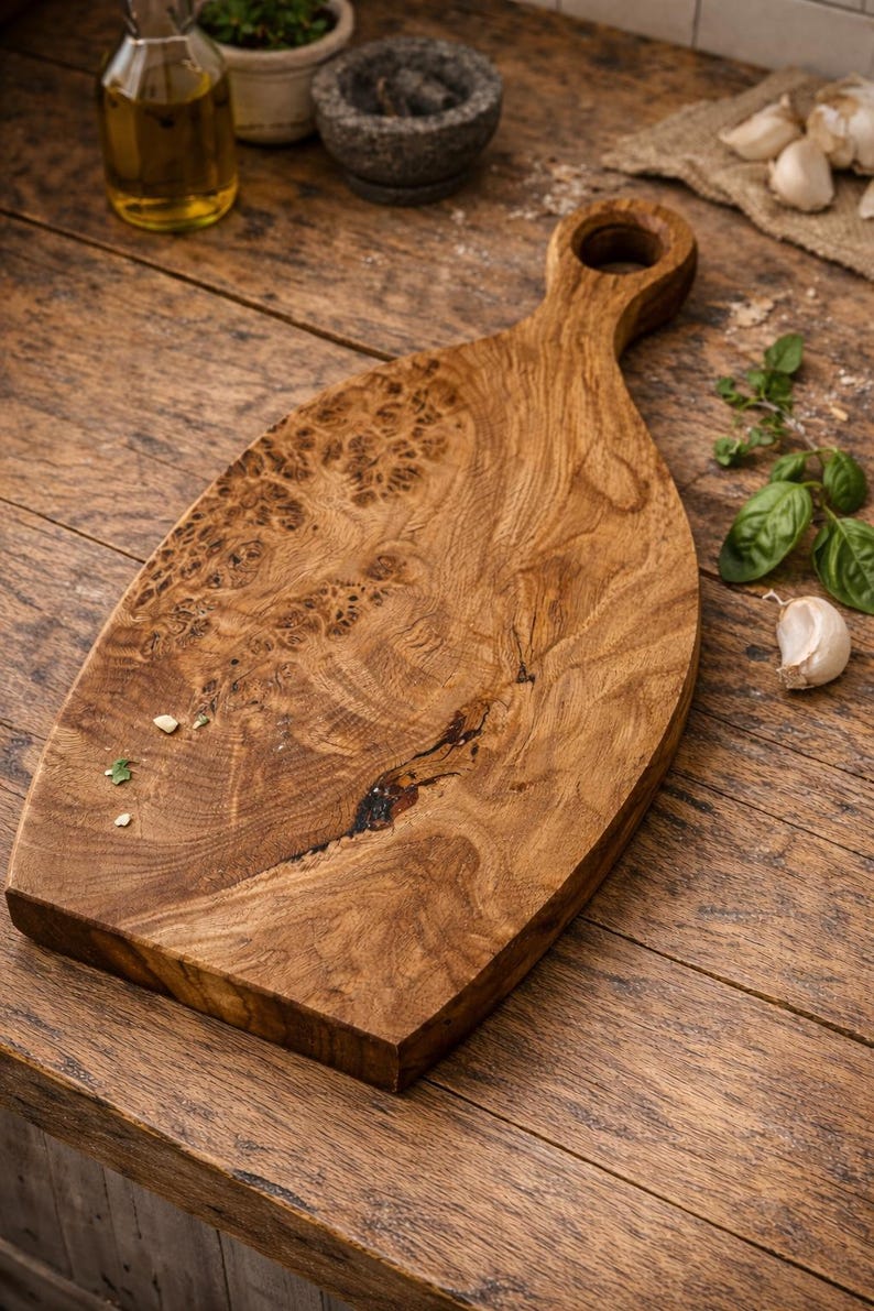 Live Edge Pippy Oak Serving Board image 1